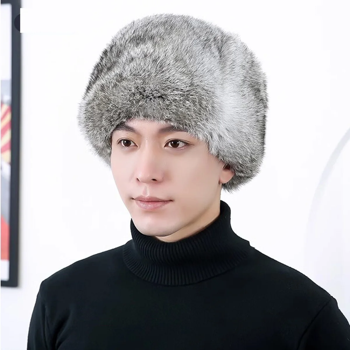 

Шапка-ушанка из натурального кроличьего меха Россия для женщин, зимние аксессуары, теплые шапки-бомберы из натурального кроличьего меха, Лидер продаж