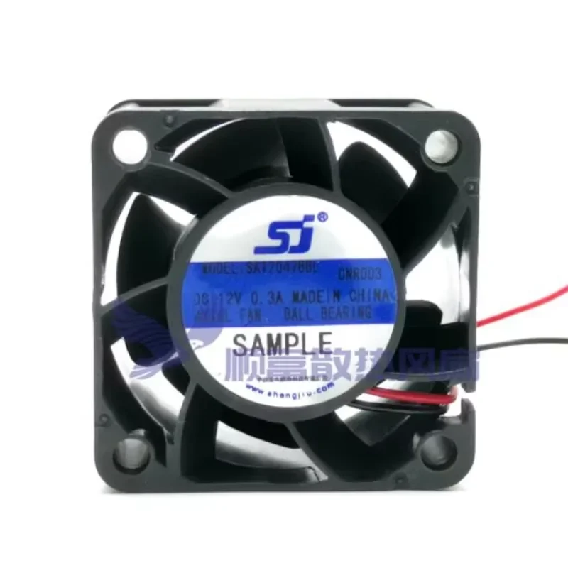 SJ SA120428BL DC 12V 0,30A 40x40x28mm 2-Draht-Server-Lüfter