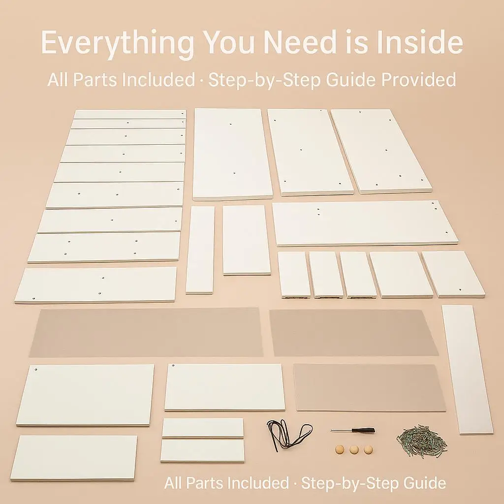 متجر Tiktok الأكثر مبيعًا، زينة بيضاء مع مرآة وإضاءة، مرآة مكياج منزلقة، ضوء LED مع 3 أوضاع ألوان، مقعد متضمن