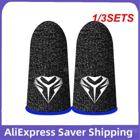 1/3SETS Game Finger Cots Sensitive Breathable Gaming Accessorie Cover 1pair For Pubg Gaming Finger Sleeve Breathable Fingertips