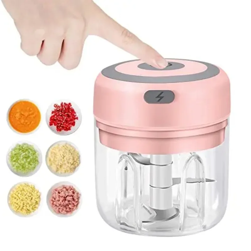 2026 Vegetable Crushing Cordless Electric Garlic Chopper Durable and Sturdy Garlic Masher for Garlic Seasoning Kitchen Utensils