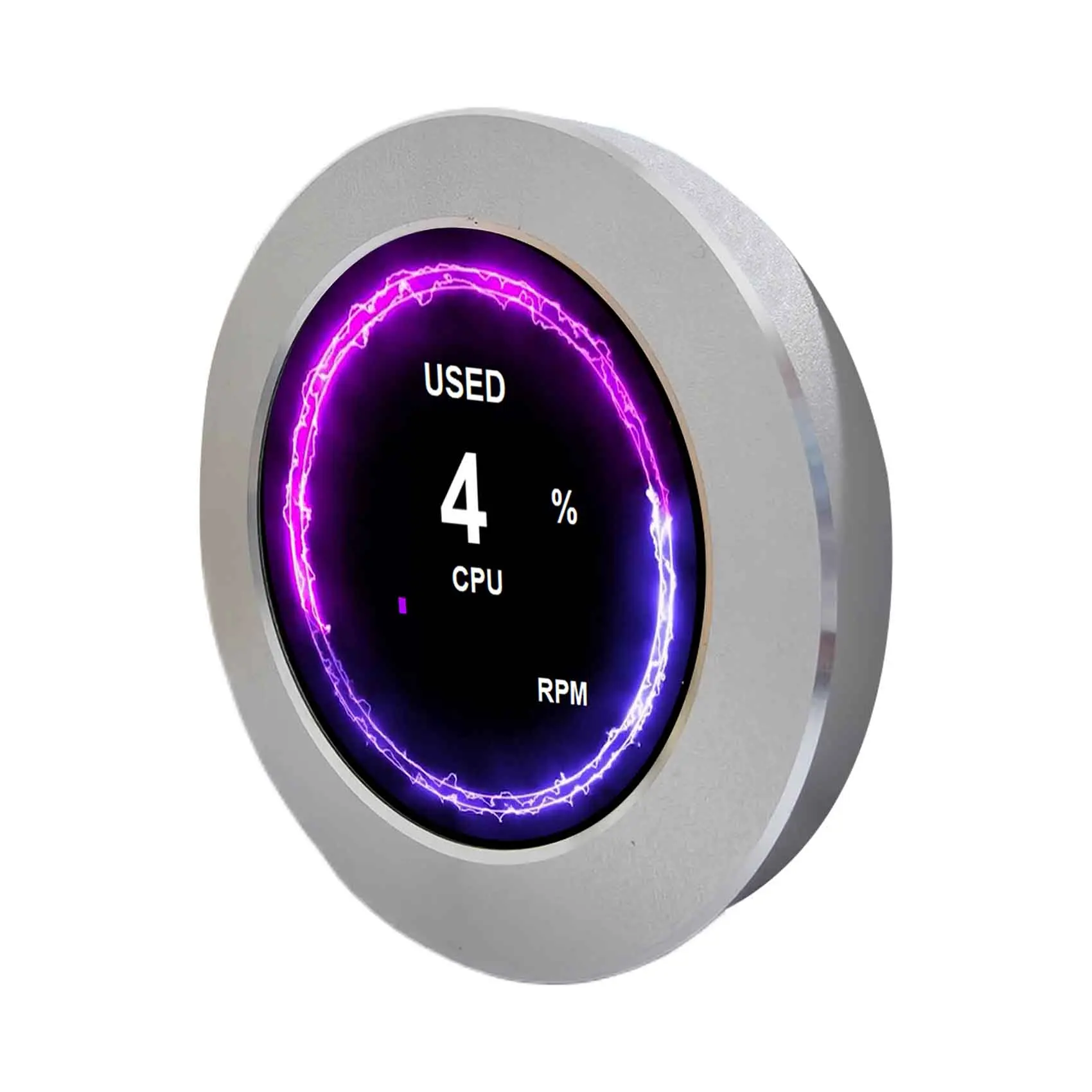 Monitor de caja de PC blanco de 2,1 pulgadas 480x480 Monitor de puerto USB de temperatura de CPU GPU con tema incorporado