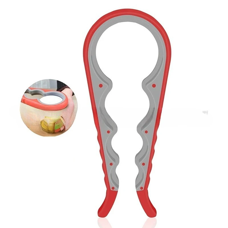 فتاحة علب متعددة الوظائف أربعة في واحد فتاحة زجاجات المشروبات غطاء الإعصار أربعة مواضع يمكن فتاحة غطاء مضاد للانزلاق الإعصار #6