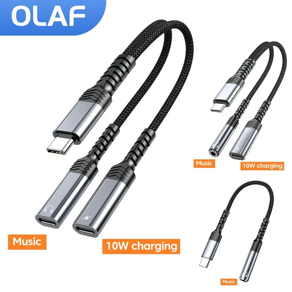 USB Type C To 3.5 Jack Earphone Adapter USB-C 3 5mm Audio Cable Converter For IPhone 15 16 Pro MAX Samsung Galaxy Huawei Xiaomi