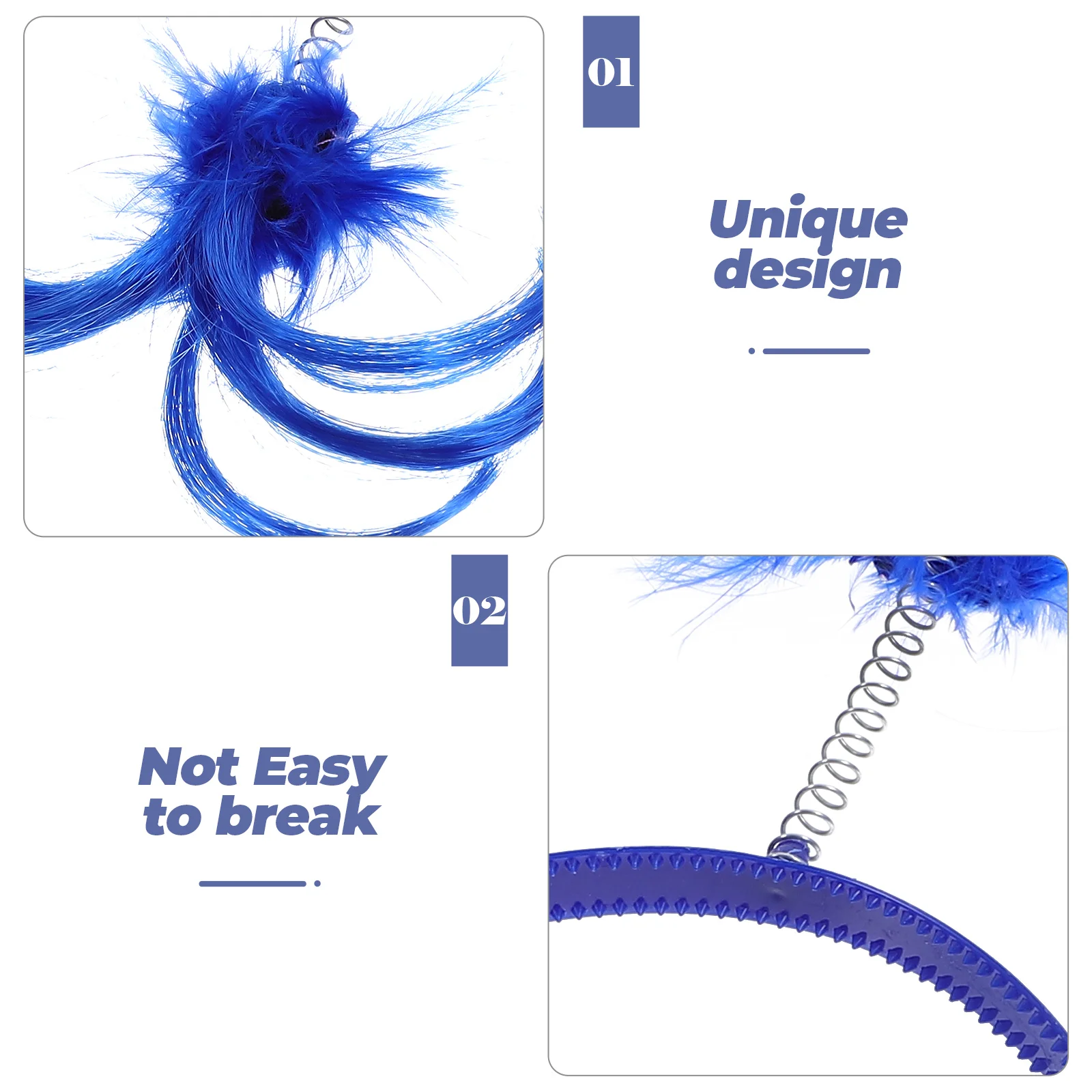 

6Pcs Hair Hoops Creative Design Non-Slip Party Hair Accessories for Birthday Cosplay Holiday Hoop