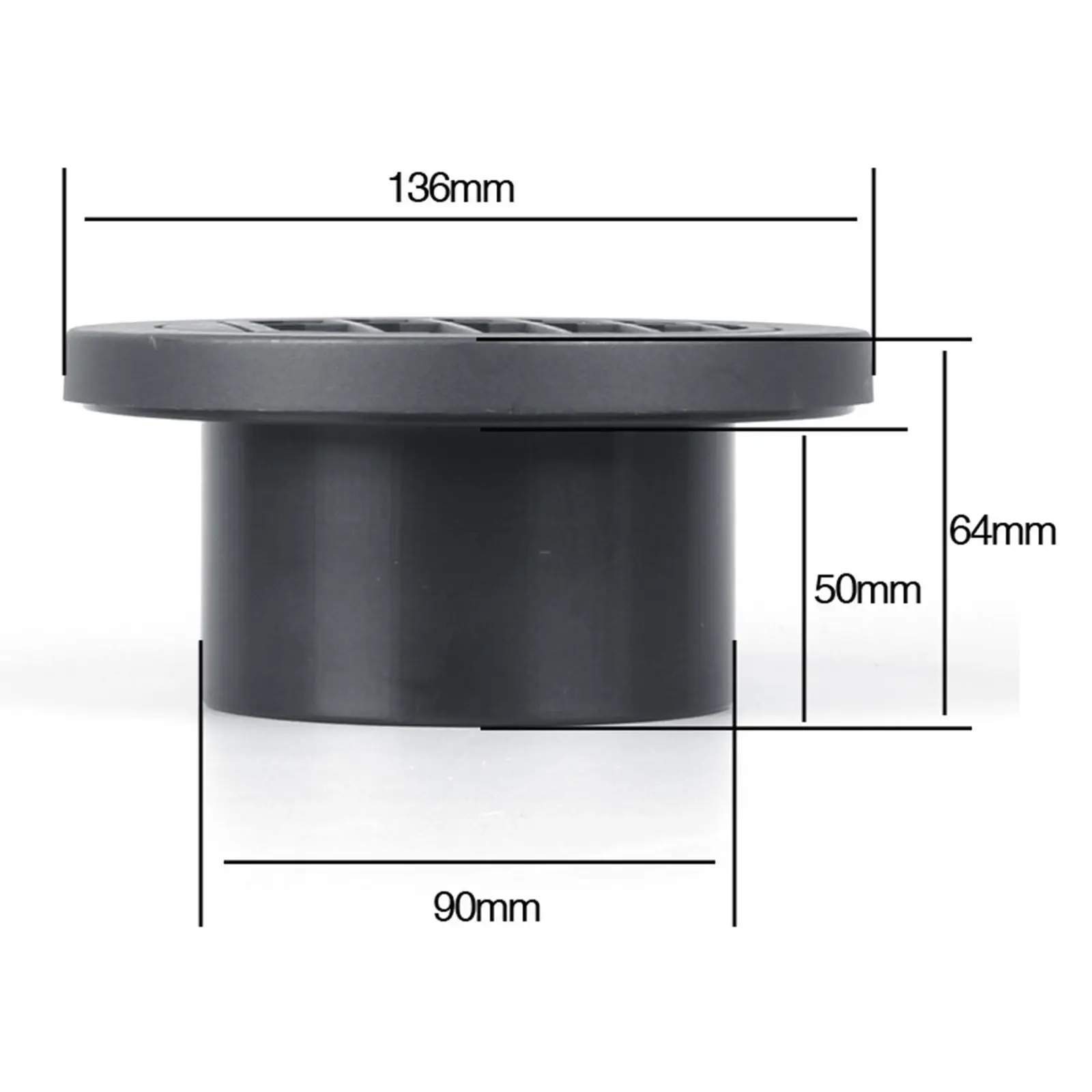 

Air Vent Ducting Piece Spare Parts Replacement Easy Installation Assembly 90mm