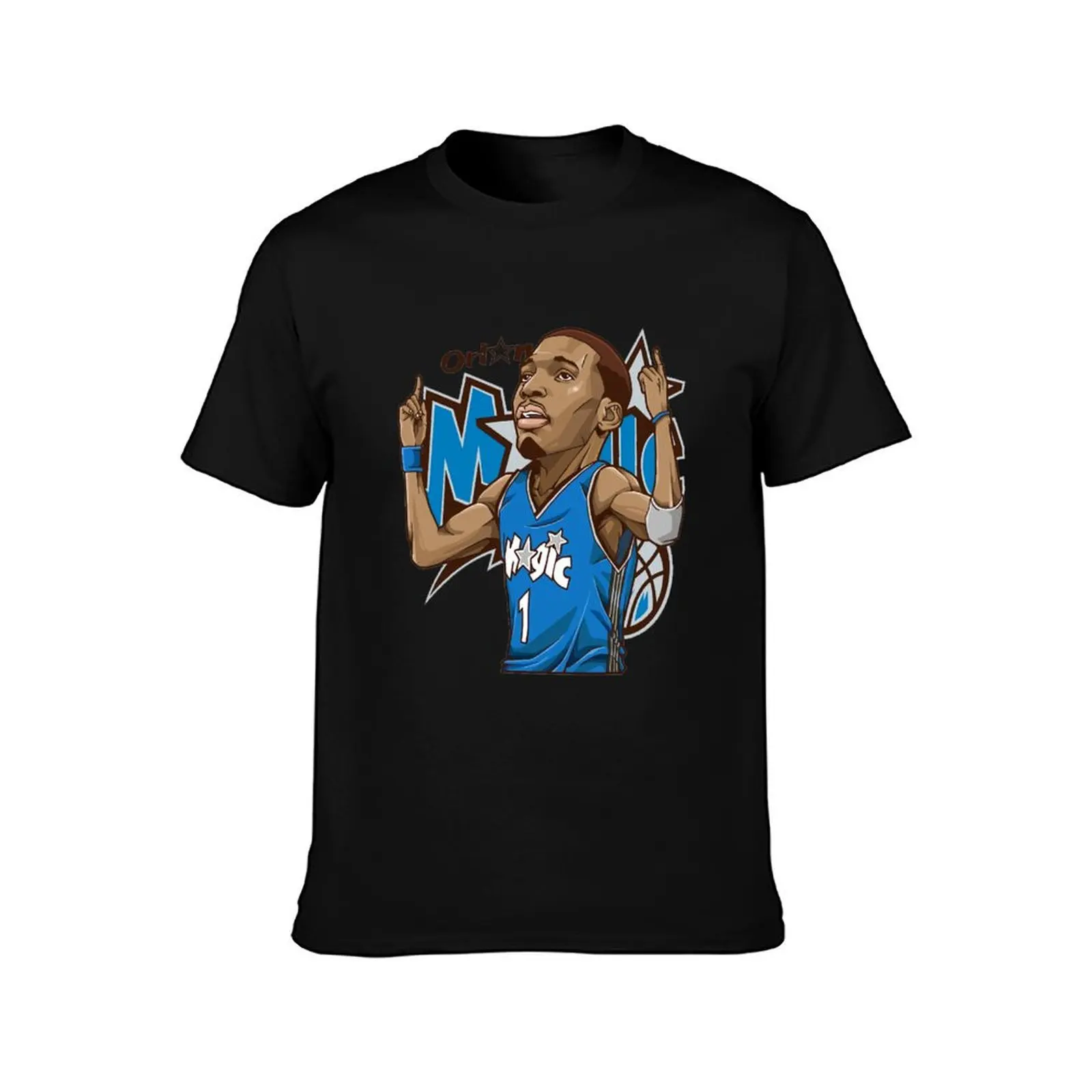 Tracy McGrady 1 T-MAC Basketball art Chibi Style T-Shirt Summer Casual Cotton Tee Oversized Streetwear Tops Unisex Men Women