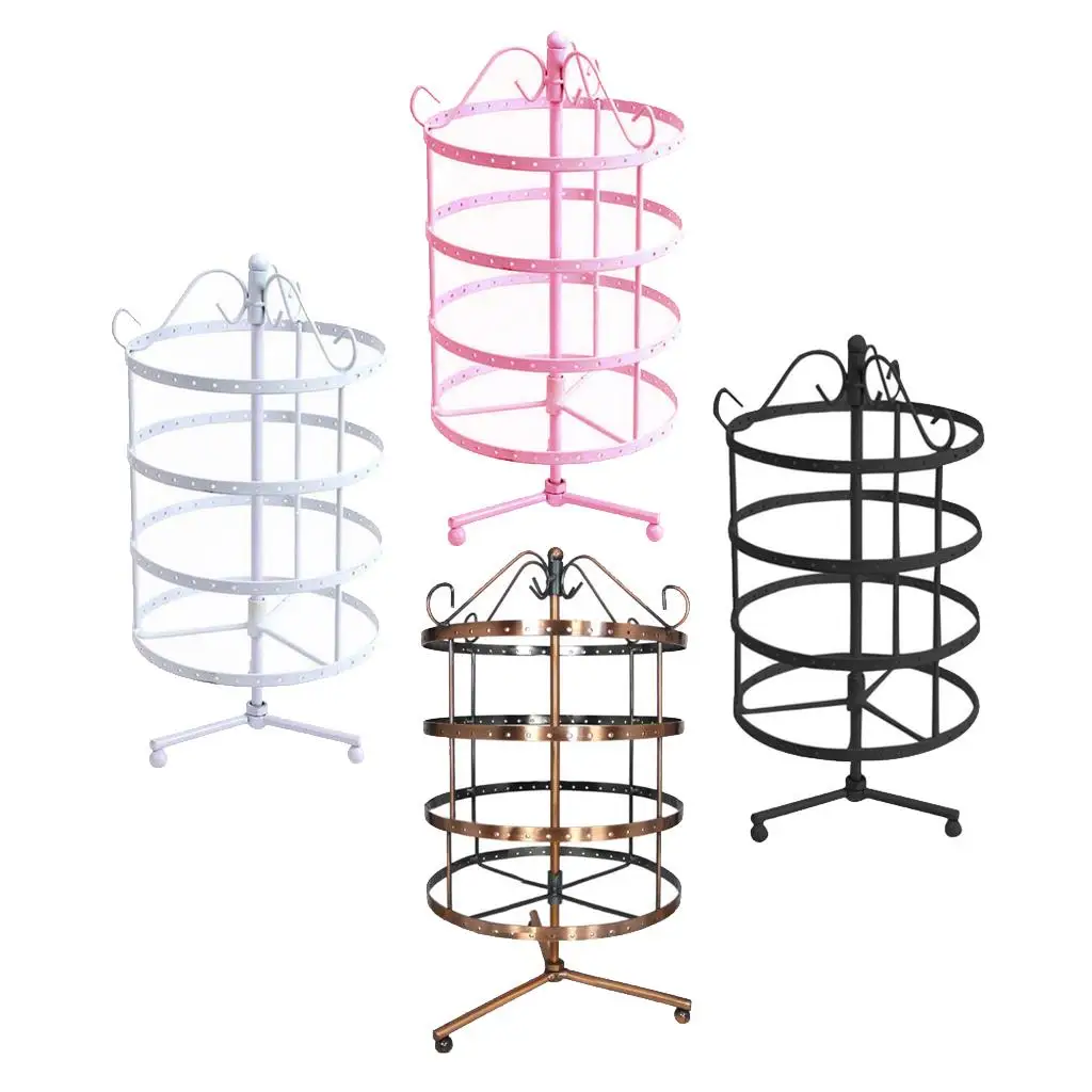 

144 Holes Earrings Jewelry Display Rack Metal Stand Holder Storage Showcase