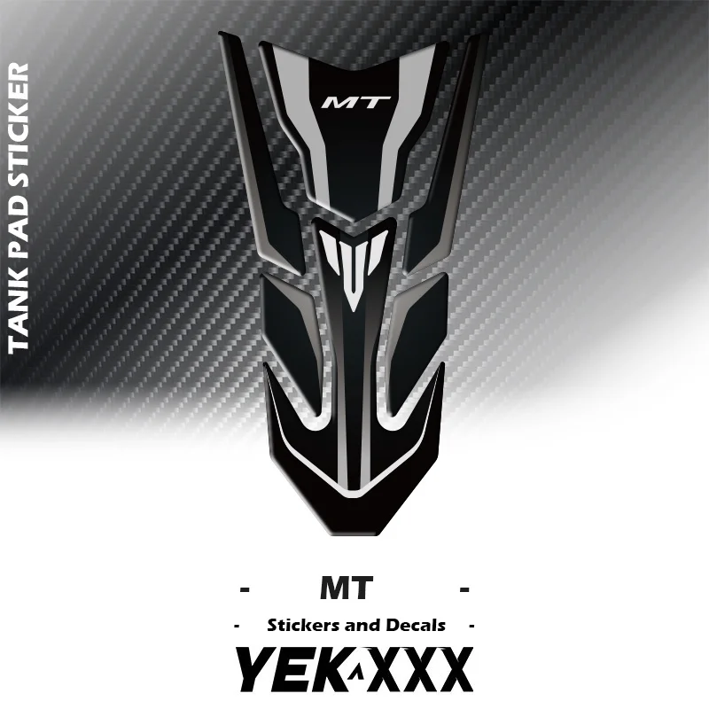 

For YAMAHA MT03 MT07 MT09 MT10 MT125 FZ Motorcycle 3D Fuel Tank Sticker Decal MT LOGO MT-03 MT-07 MT-09 MT-10 SP