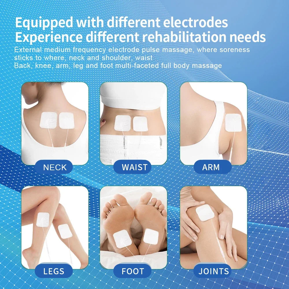 12 Modes Electric Pulse Tens Massager Ems Muscle Stimulator Acupuncture Low Frequency Physiotherapy Slimming Machine Health Care
