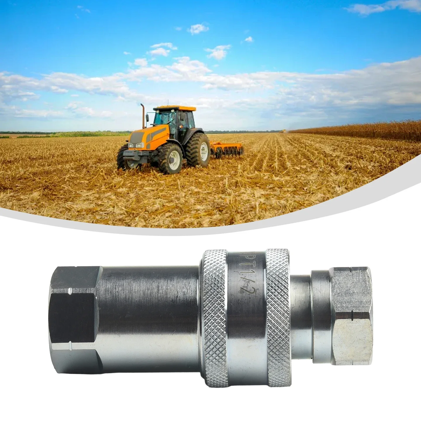 ISO A Quick Release Hydraulic Coupling Connector for Agricultural and Industrial Equipment NPT Thread Sizes Available