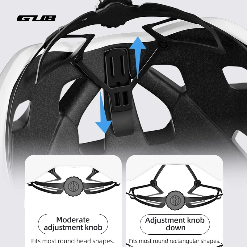 GUB Cycling Helmet Road MTB Bike Helmet with Photochromic Lens Magnetic Windscreen Compatible with Nearsighted Glasses