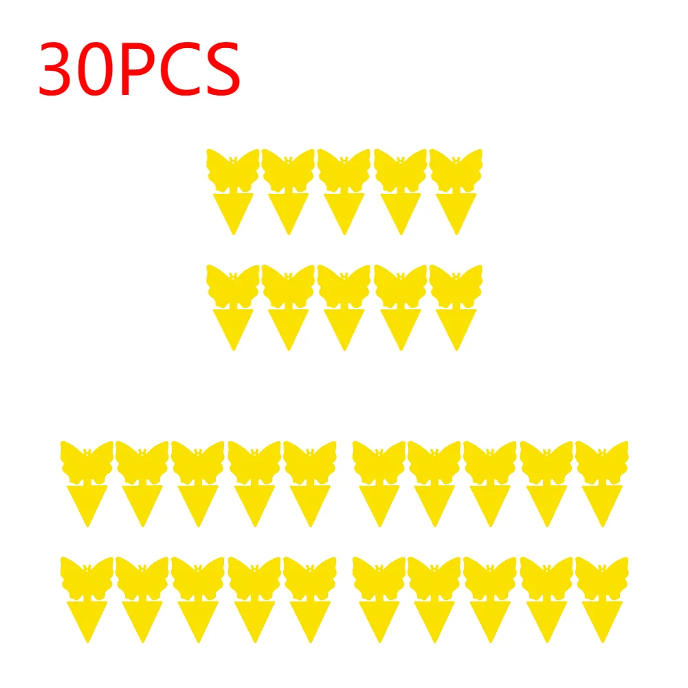 10-100 Stuks Sterke Gele Kleverige Vallen Dubbelzijdige Sticker Kleverige Vliegenvangers Insecten Ongedierte Buiten Insectenvanger Sticker