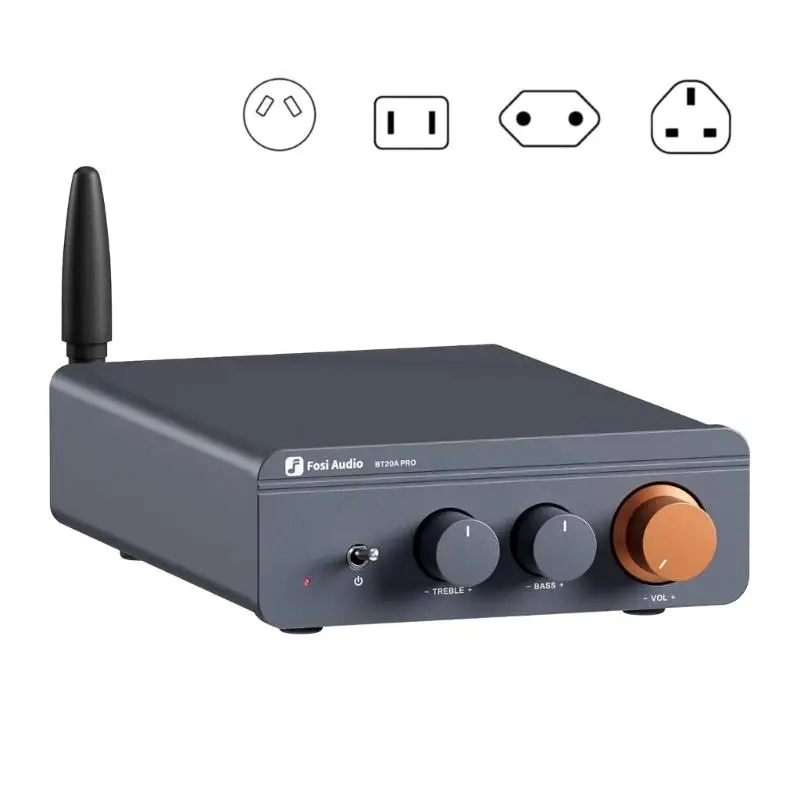 

BT20A Pro 300Wx2 Mini Amplifier BT5.0 2 Channel Amplifier Receiver TPA3255 Chip Upgraded for Home Audios