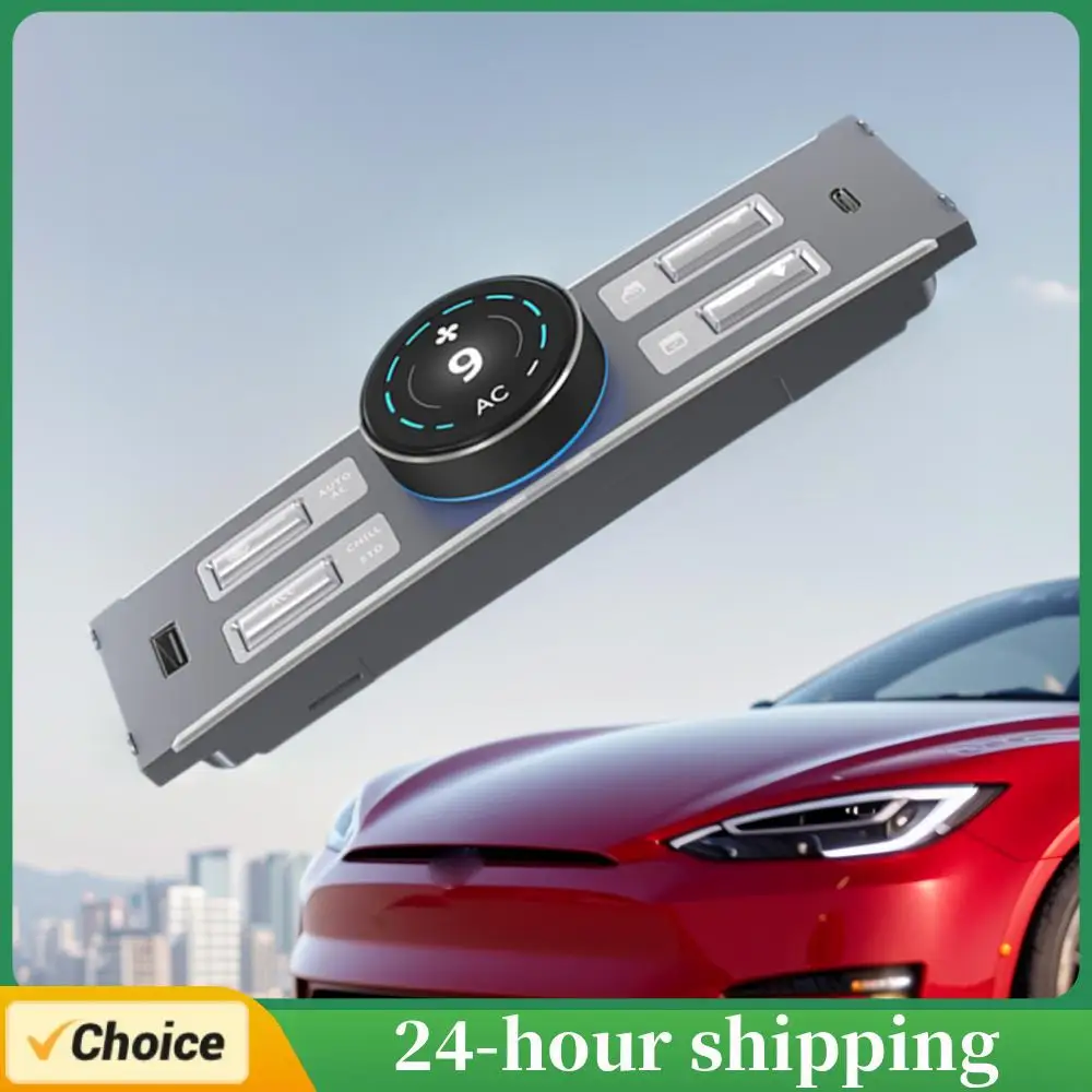 

Mutifunctional Physical Knob Controller USB & Type C Charger Port LCD Intelligent Physical Button Knob for Tesla Model Y 3 21-24
