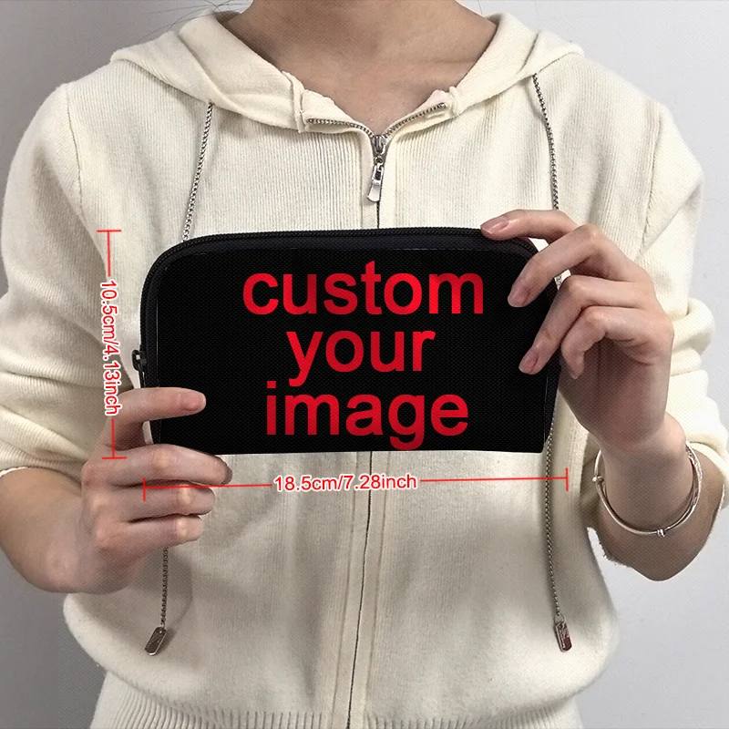 Kawaii Chihuahua / English Bulldog Print Coin Purse Women Men ID Card Holder Long Wallets For Travel Casual Coin Money Bag Gifts