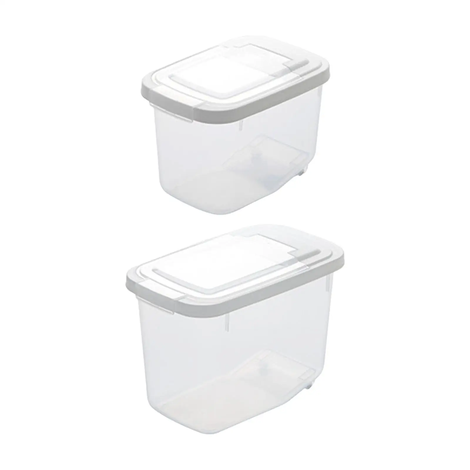 

Rice Storage Container Pet Food Storage Rice Bin Large Pantry Store Airtight Storage Tank Kitchen Organizer for Grain Cereal