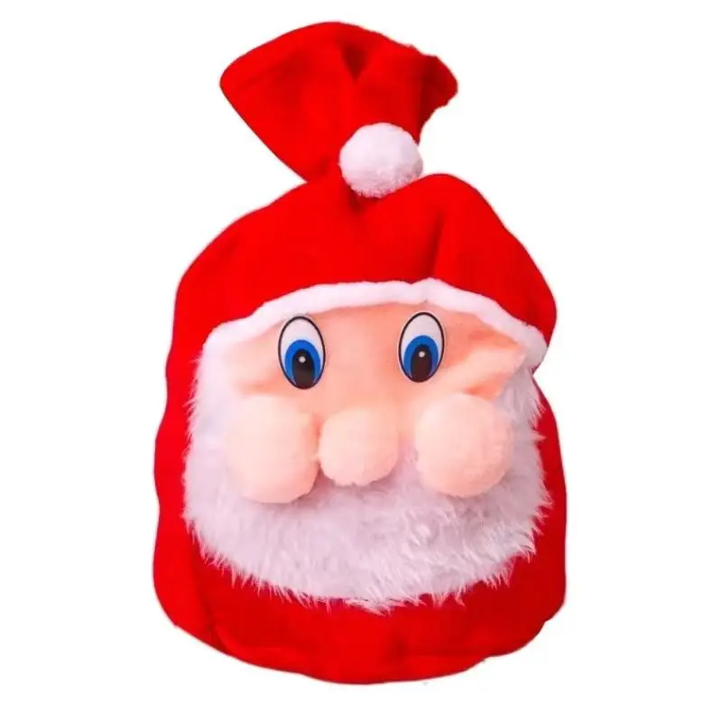 مجموعة أزياء سانتا كلوز لعيد الميلاد مكونة من 8 قطع من ملابس لعب الأدوار وحفلات المهرجان تتضمن قبعة وحقيبة سانتا كلوز