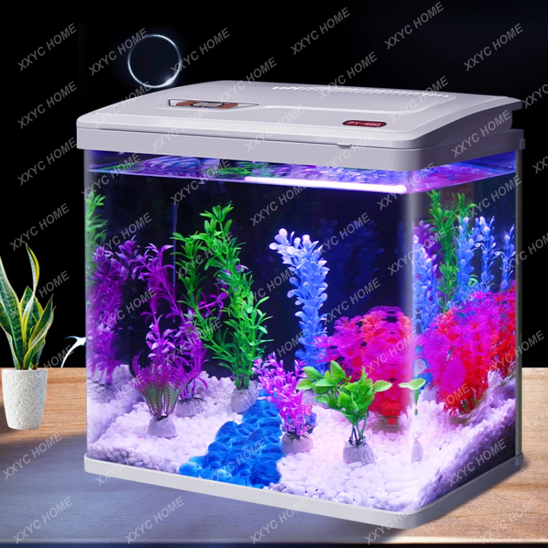 

Fish Tank Aquarium Lazy Change Water Self-Circulation Ecological Small Living Room Office Desktop Fish Globe