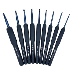 1/9Pcs Crochet Hooks Kit 2.0mm to 6.0mm Aluminum Crochet Needles Set Yarn Weave Knitting Needle DIY Weaving Tool