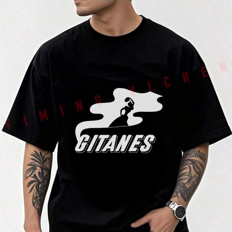 Camiseta funcional con gráfico de cigarrillos GITANES para hombre, camisetas divertidas de algodón de alta calidad, camisetas informales geniales de manga corta, camisetas de Hip Hop