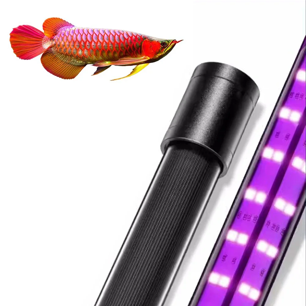 

LED Fish Tank Light T8 Aquarium Light Amphibious Arowana Glass 240 °Lighting Angle 3 Primary Color For Plants Ornamental Fish