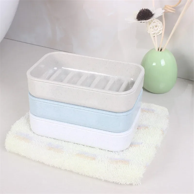 

Toilet Wall Bathroom Soap Soap Box Shelf Double-layer Drainage Hole Free Wall Hanging Creative Storage