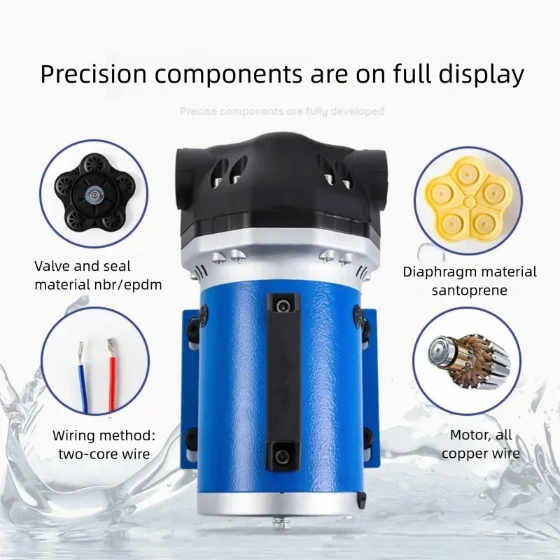 SOVOFLO KFL-500 Agriculture Pump 100PSI 6.9Bar 45LPM High Pressure Diaphragm Pump Electric Sprayer Pump 12-72V DC Drone Sprayer