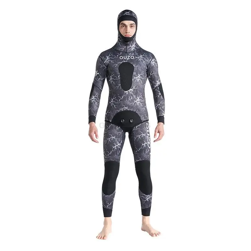 Scuba Diving Suit 1.5MM Wetsuit For Men Neoprene Underwater Fishing Kitesurf Surf Surfing Spearfishing Jacket Pants Clothes