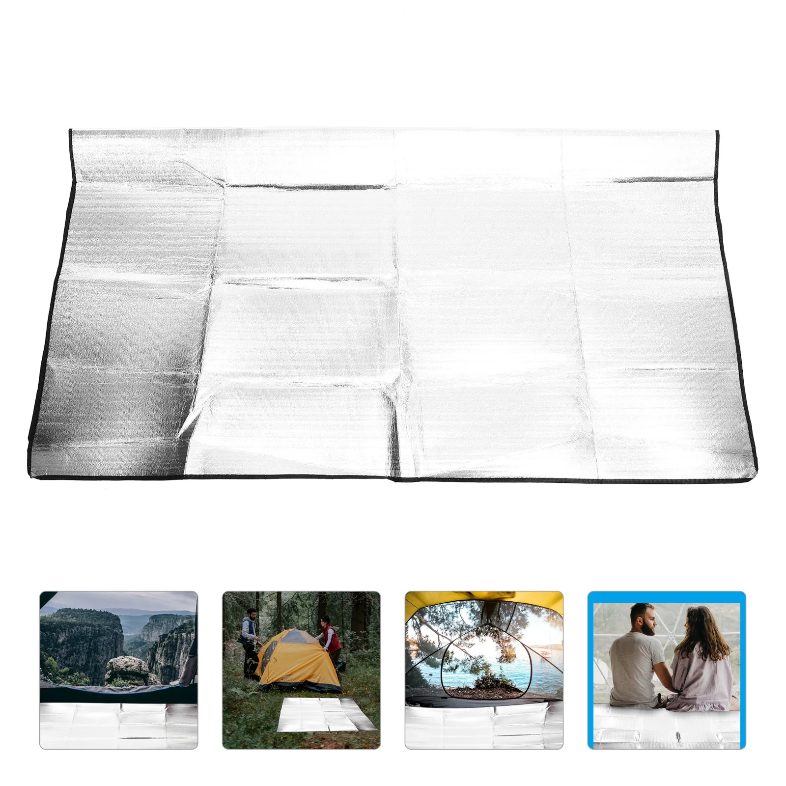 

Double-Sided Aluminum Film Picnic Pad Waterproof Outdoor Camping Blanket Beach Mat Portable Multipurpose Tent Mat