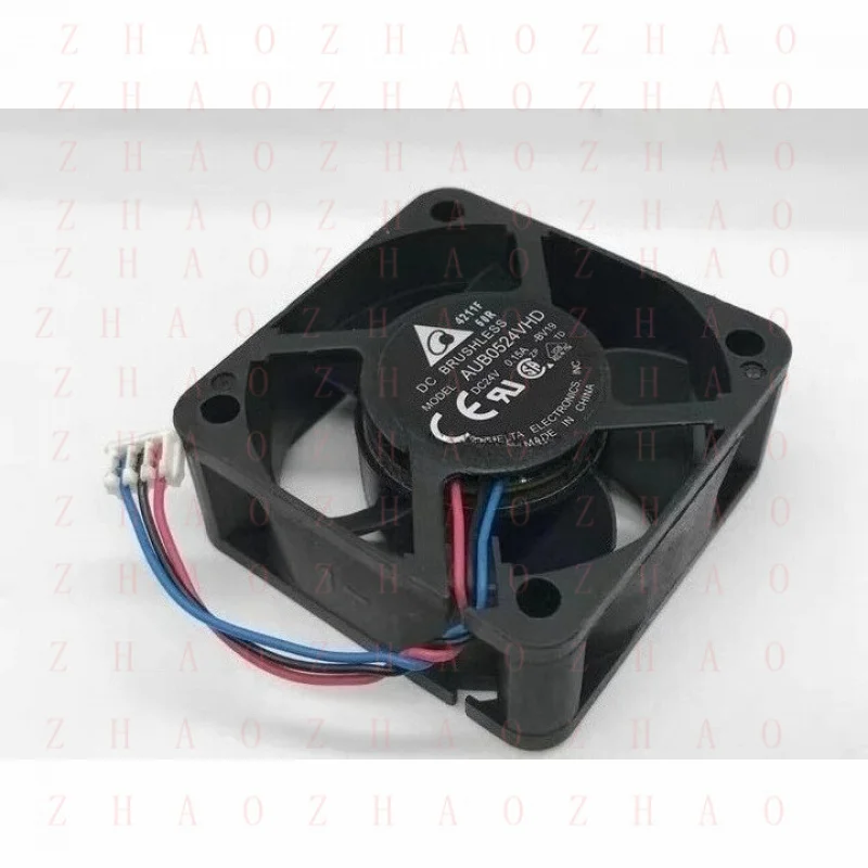 L+ 1pcs for DELTA BRUSHLESS AUB0524VHD MODEL fan DC24V 0.15A 5020 5cm 3wire cooling fan