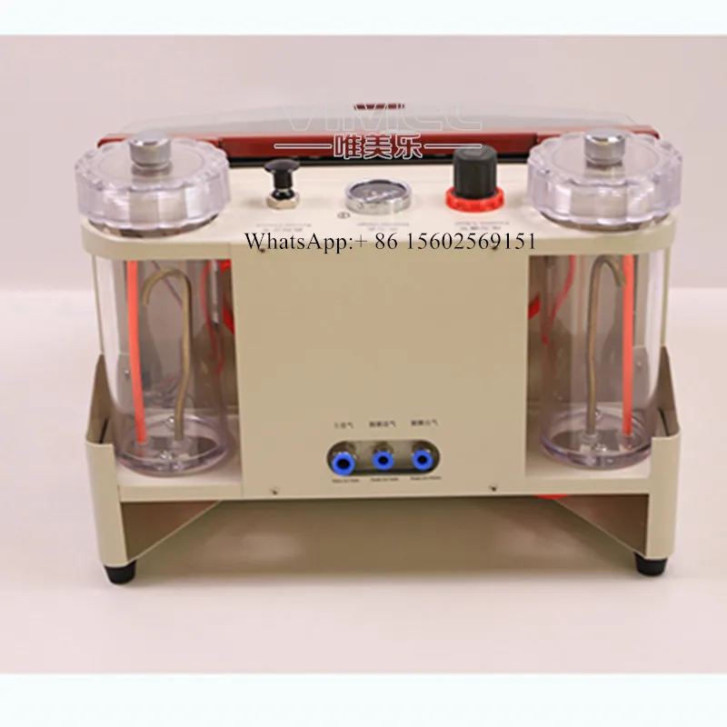 

LED Dental Laboratory Twin-Pen Sandblasting Machine Large View Window Sandblaster