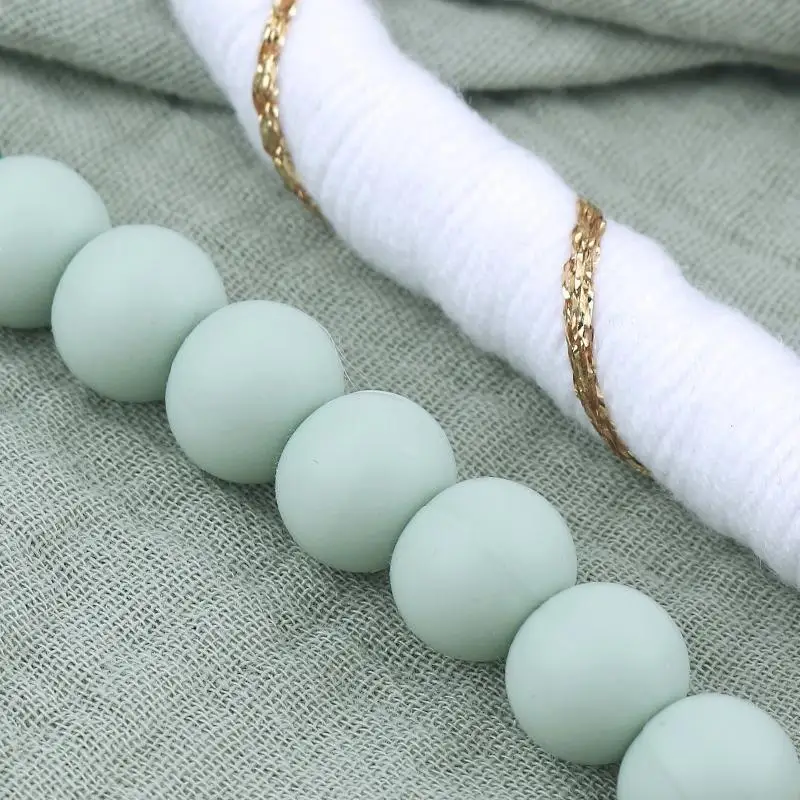 6 قطعة القطن تهدئة استرضاء منشفة مجموعة الطفل هدية الكريسماس مقبض خشبي فرشاة مشط الرضع ل رئيس مدلك هوة كليب L8RB #5