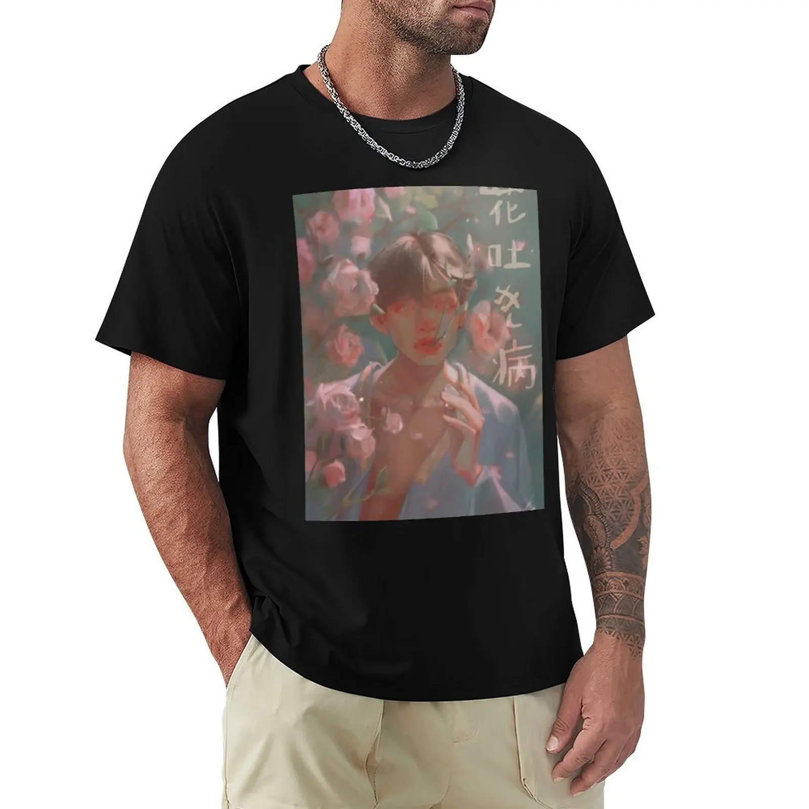 

Hanahaki Taehyung T-Shirt Clothing summer tops mens vintage t shirts