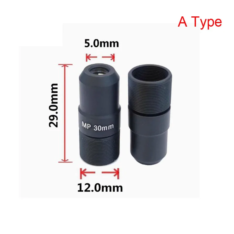 2MP M12 conical lens 30mm telephoto HD micro pointed conical lens mouth small lens M12 interface thin lens