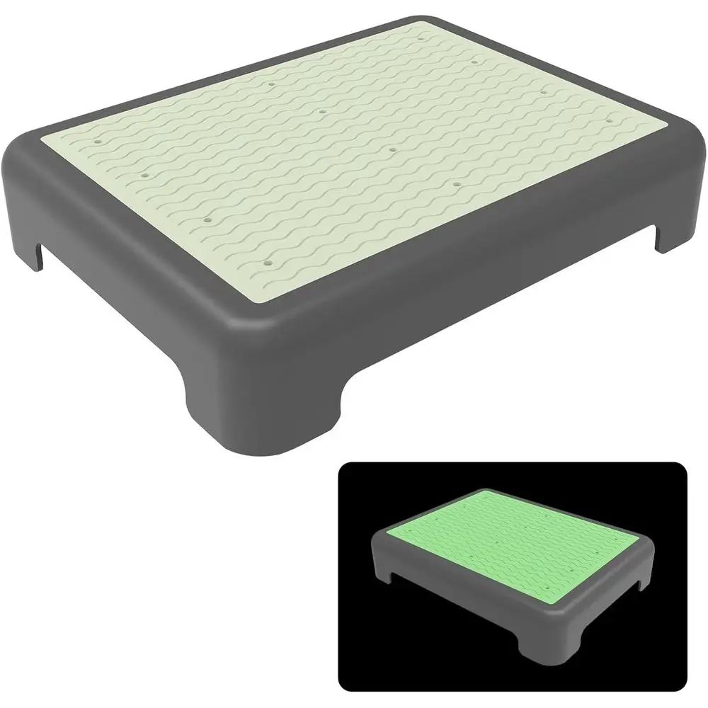 

Стремянка-табурет для взрослых, светящаяся в темноте, выдерживает нагрузку до 650 фунтов, нескользящая безопасная платформа для использования в помещении и на улице, для пожилых людей, Wi-Fi