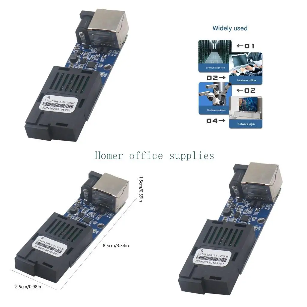 

K43B Single Mode 1SC Fiber Converters 1G 1E 20KM Fast Speed Transmission For CCTV Data Center