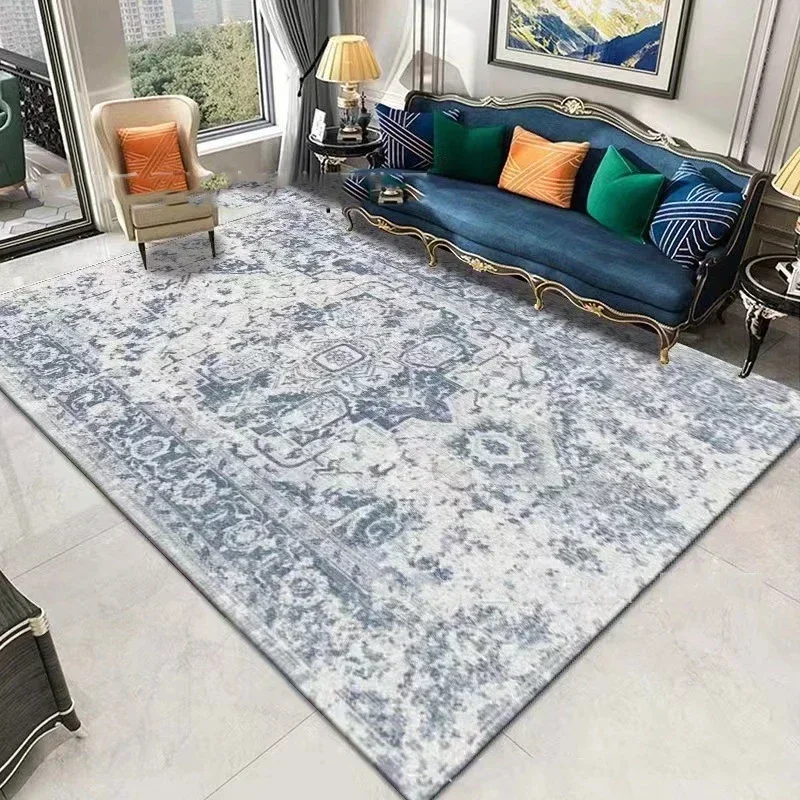 

Plush Persian Living Room Carpet Non-slip Bedroom Bedside Rug Decoration Home Large Area Rugs Lounge Mat Washable Alfombra