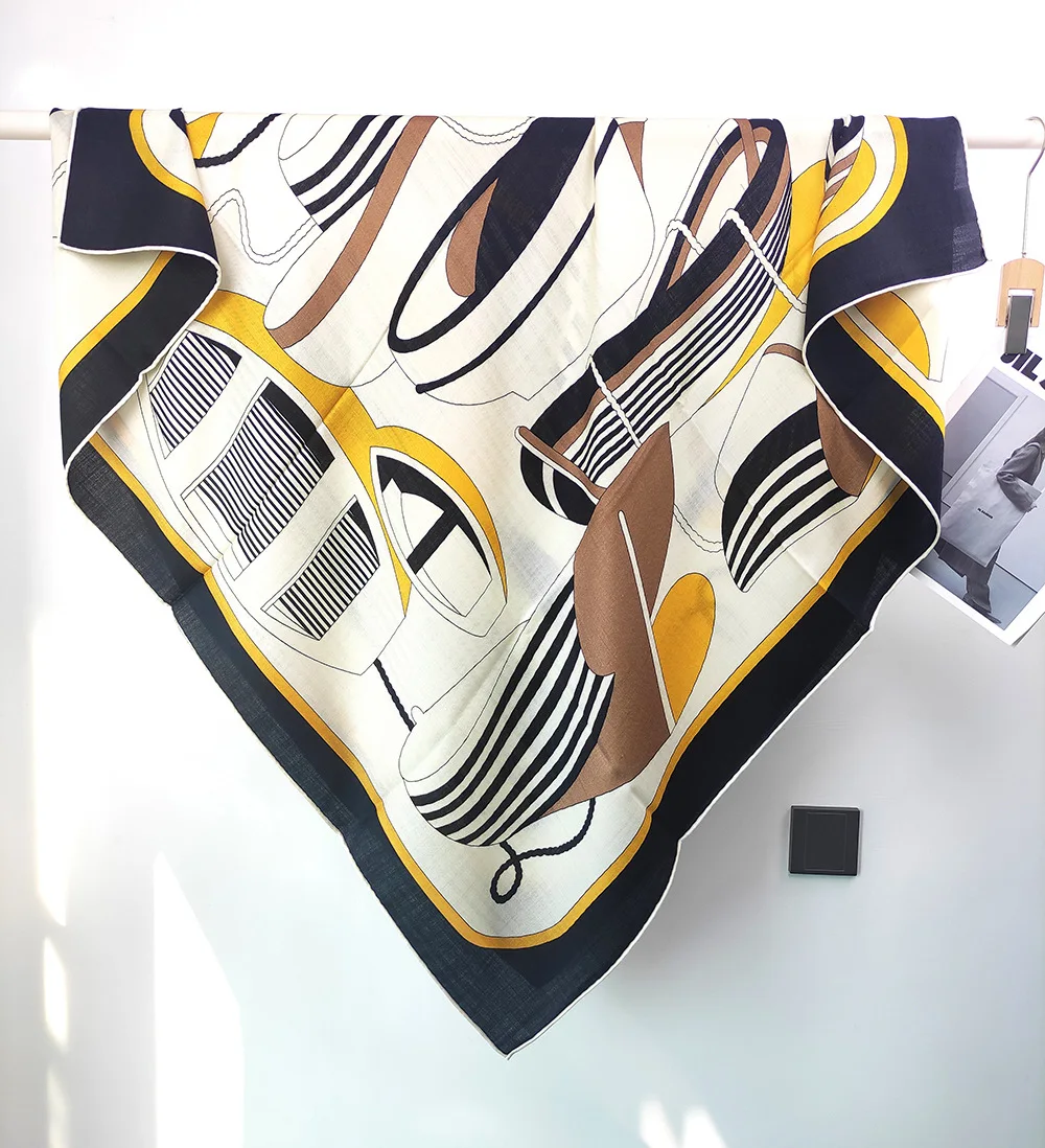 

Luxury Designers Pashmina Shawls Women Silk Wool Blend Scarves Mother Christmas Gift Herms Rollerd Edges Stoles Shawls 135CM