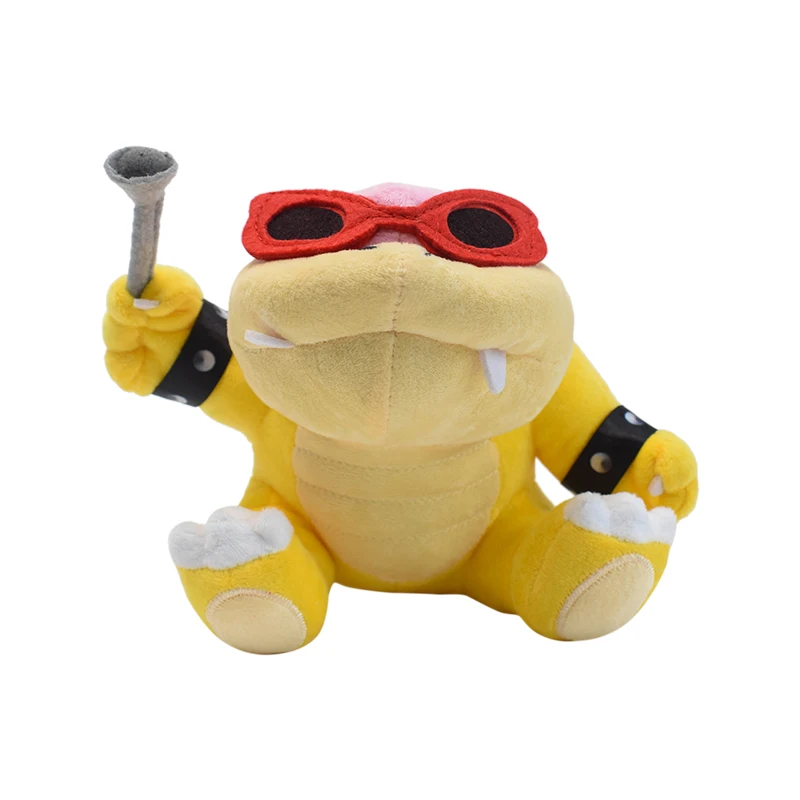Cartoon Super Mario Bros Larry Plüschtiere sitzen stehend Wendy Lemmy Roy Bowser Sohn klassische Rolle Anime ausgestopfte Puppen