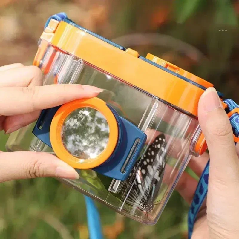 Bug Viewer Outdoor Insect Box Magnifier Observer Kit Insect Catcher Cage Kids Science Nature Exploration Tools Educational Toy