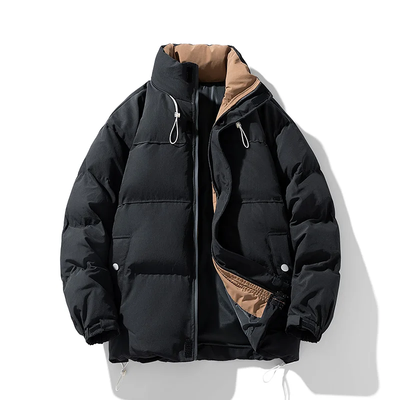 

Padding Male Winter Bomber Coat Heavy Jackets Streetwear Thicken Warm Parkas Man Outdoor Wear Resistant Leisure Loose Coats