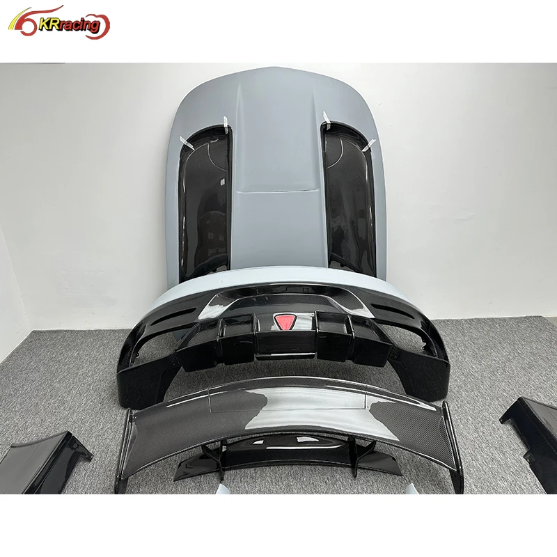 Upgrade Black Series Style Half Carbon Fiber Body Kit With Bumper,Hood ,Spoiler For Mercedes Benz AMG GT GTC GTS 2015-2018