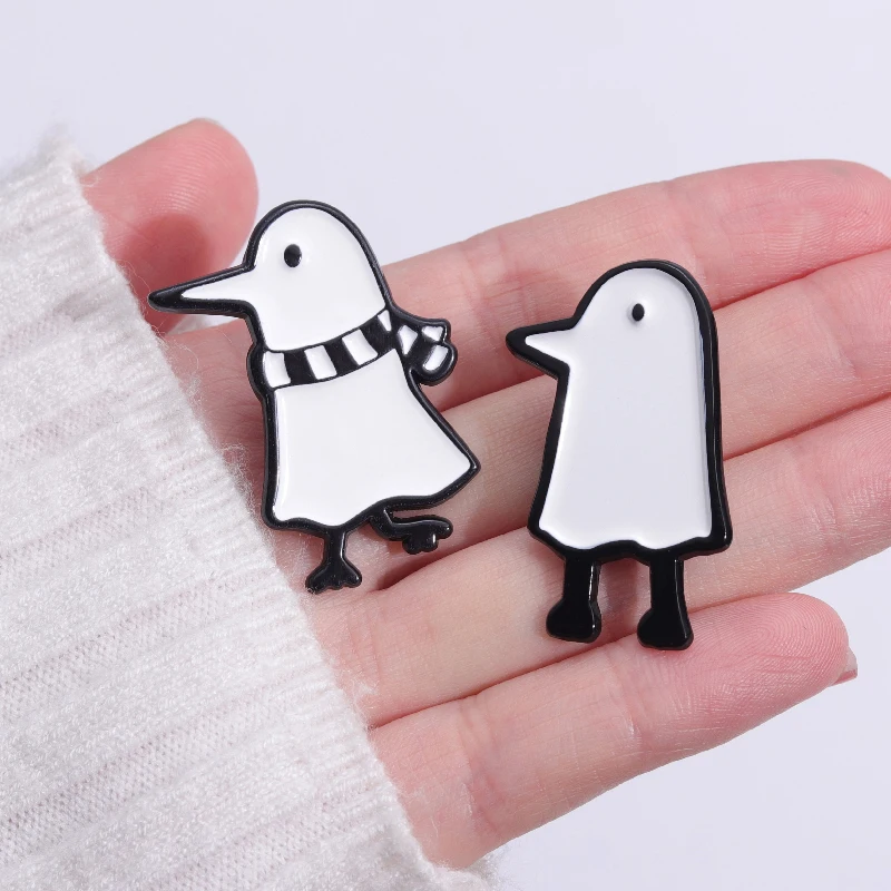 Comic Good Vibration Chick Enamel Pins Cartoon Animal Brooches Lapel Pin Badge for Backpack Clothes Shirt Metal Pin Jewelry Gift