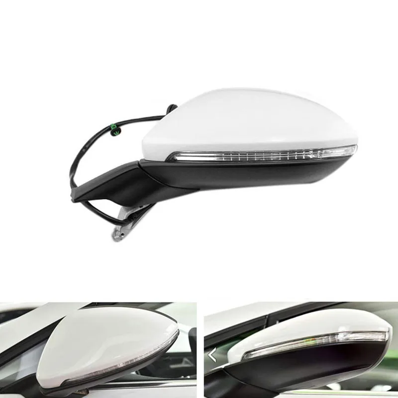 

Car Electric Folding Rearview Mirror Assembly Heating Mirror with Light for Golf 7 MK7 2014-2016 5GG 857 507 a Left