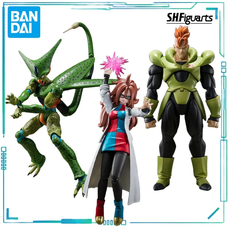 

BANDAI Genuine S. H. Figuarts Series Movable Toys Dragon Ball Series Artificial Person 16，21，Charroux Finished Product Model