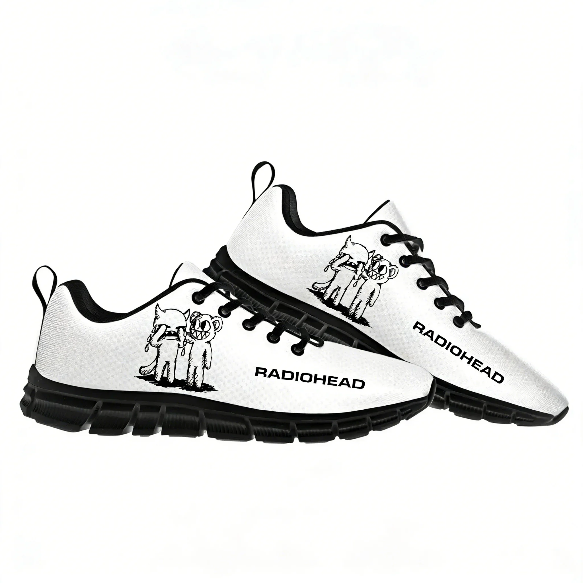Radiohead Rock Band Sneakers Mens Womens Personalized Durable Sports Shoes Casual Comfortable High Quality Customi Shoes Black