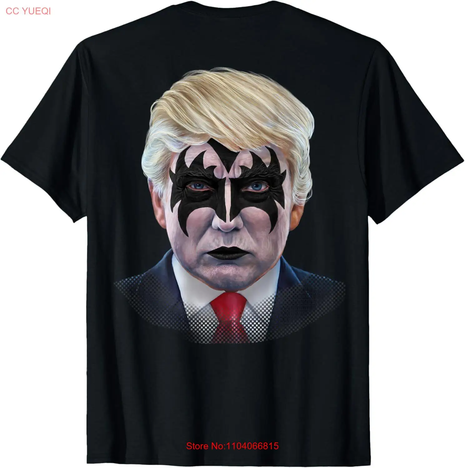 President Donald Trump as Rock Star T-Shirt Small, Black