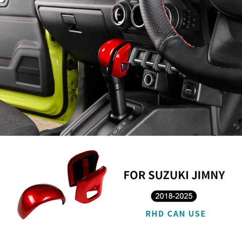 Автомобильная наклейка на переключение передач для Suzuki Jimny 2018 2019 2020 2021 2022 2023 2024 2025 ABS углеродное волокно глянцевый черный LHD RHD