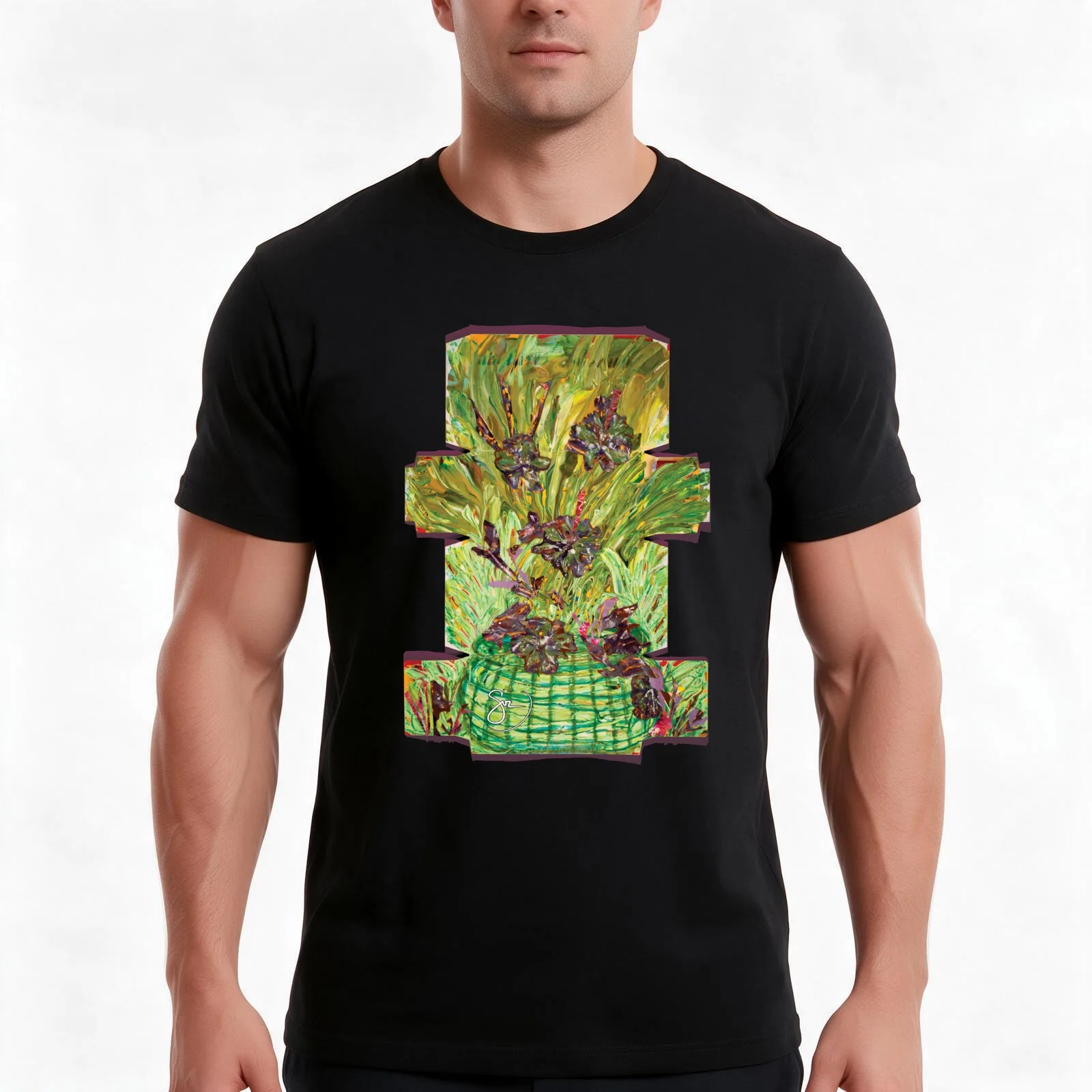 Healing Herbs T-Shirt, Summer Casual Cotton Tee, Oversized Streetwear Tops, Vintage Graphic Print, Loose Fit Short Sleeve